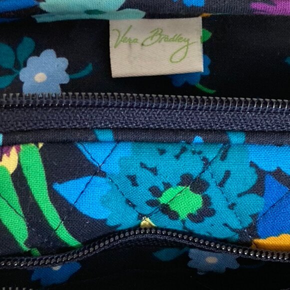 Vera Bradley Bag Midnight Blues Purse Crossbody Quilted Mini Hipster - Picture 6 of 9
